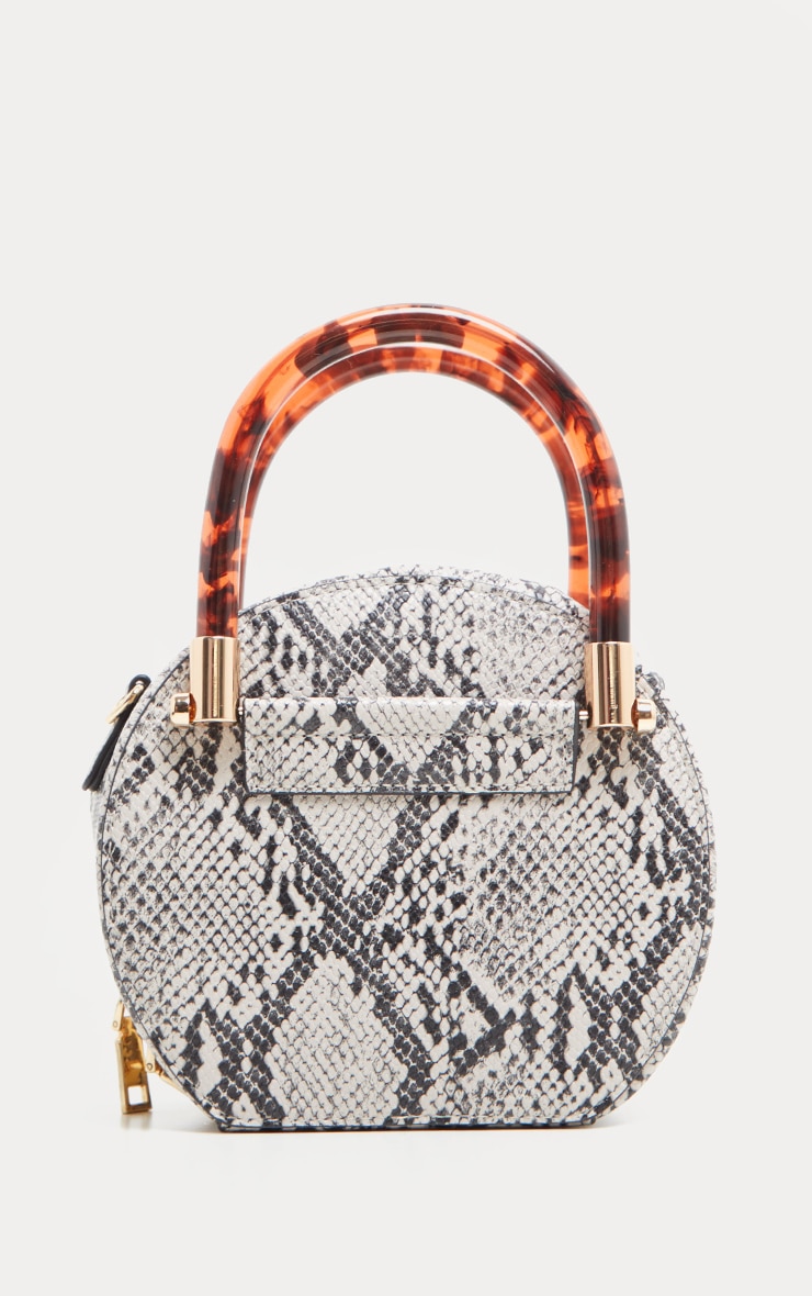 Grey Snakeprint Tortoises Bag Prettylittlething