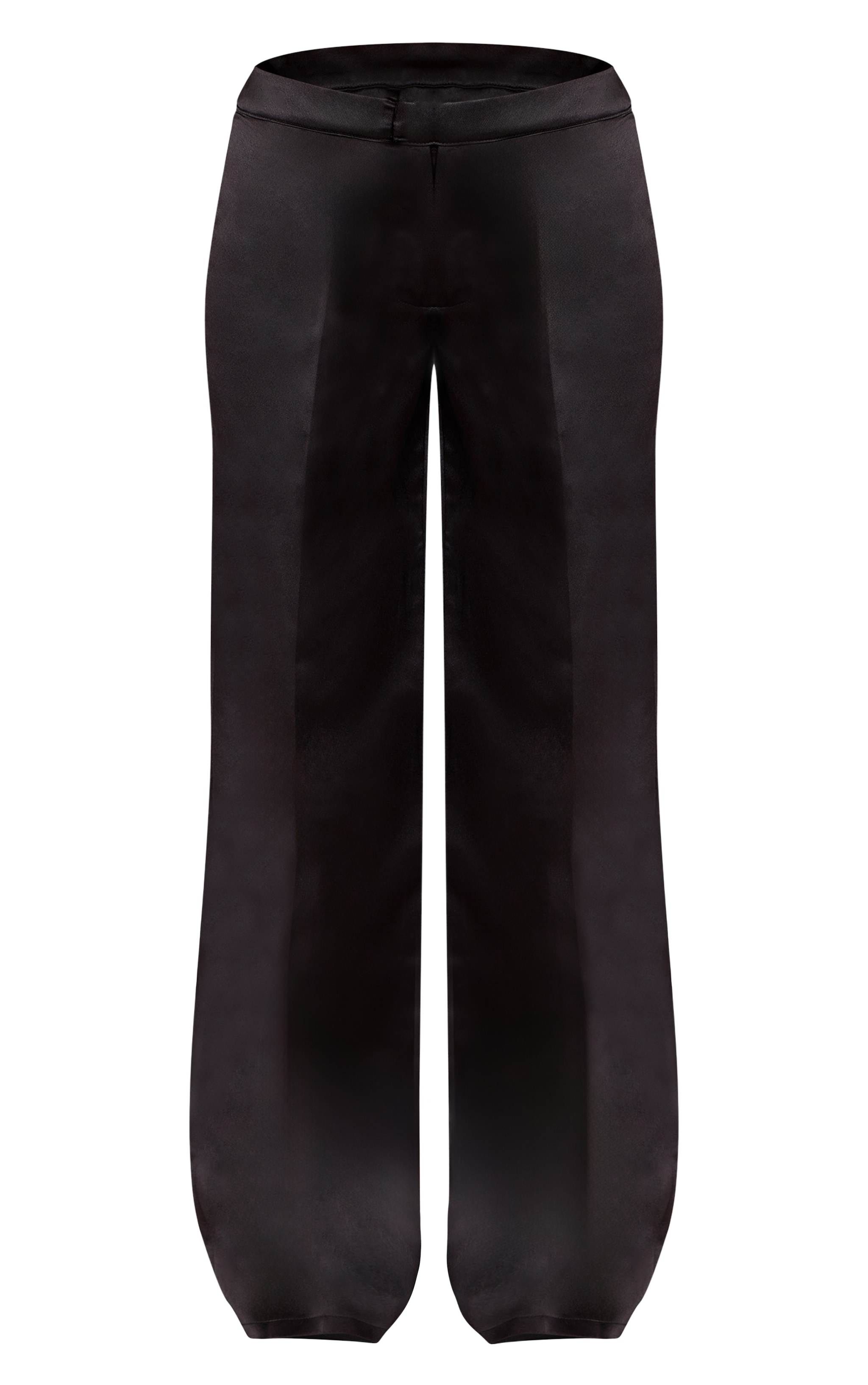 Black Satin low Rise Straight Leg pant  image 5