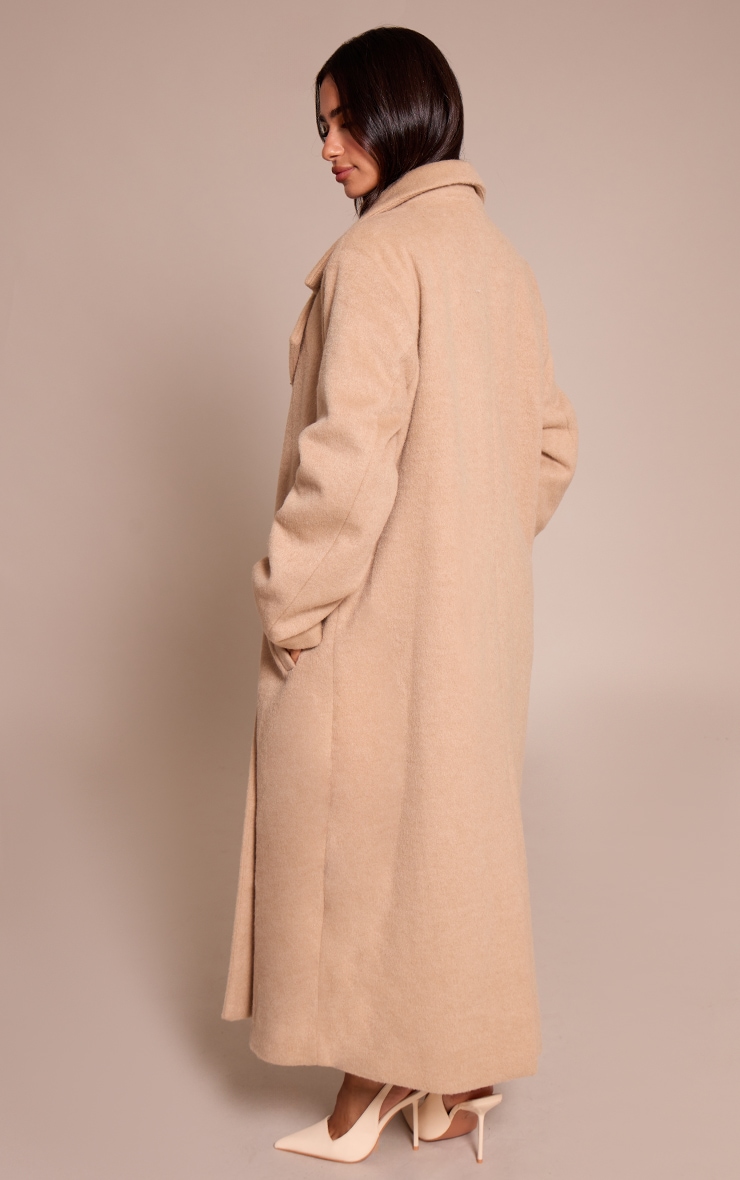 Petite Stone Brushed Wool Maxi Coat image 2
