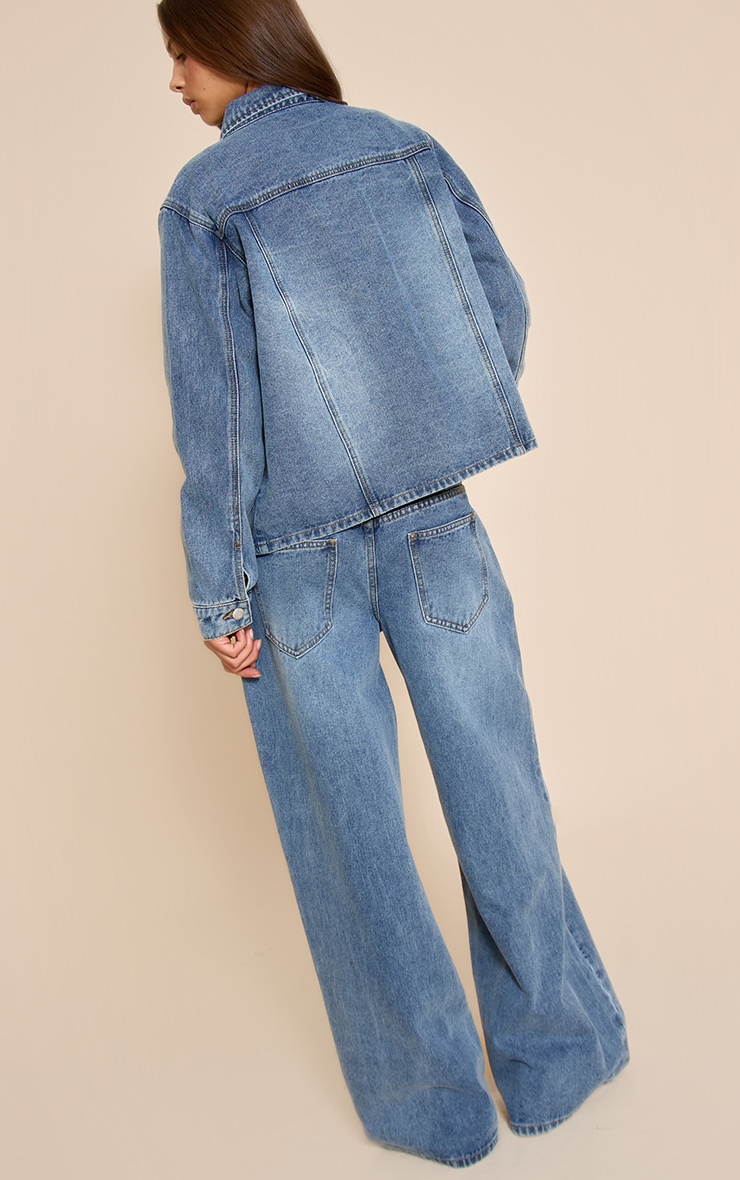 Vintage Mid Rise Slouchy Wide Leg Jeans image 2