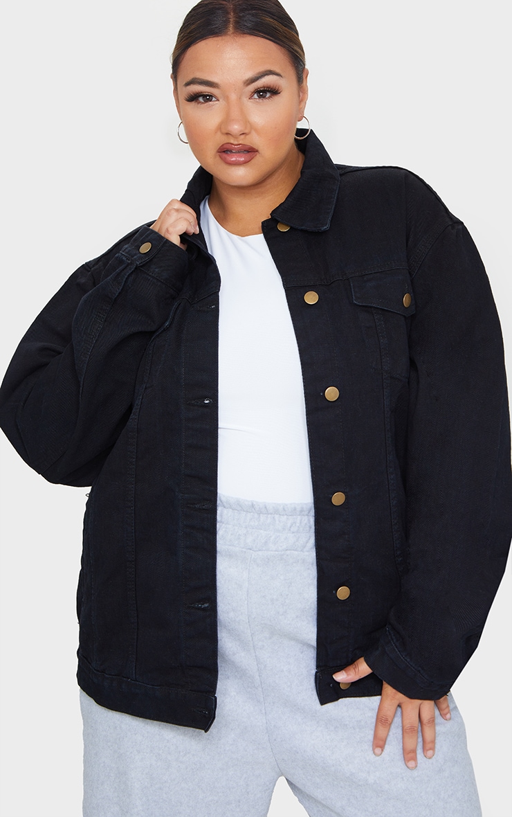 boyfriend denim jacket black