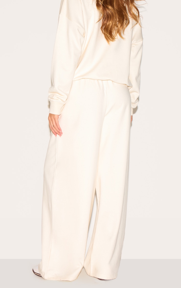 Cream Run Club Puff Print Wide Leg Sweatpants image 3