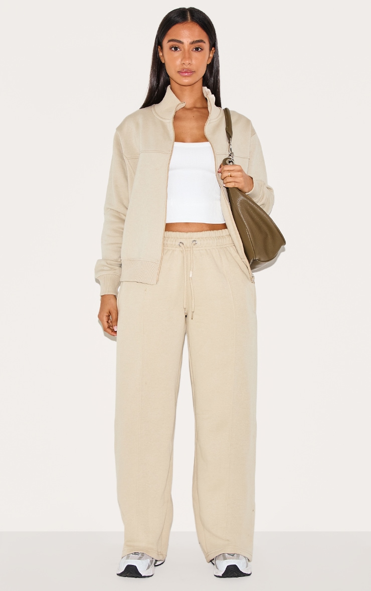 Petite Pebble Seam Detail Straight Leg Sweatpants image 1