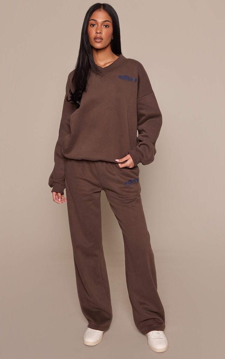 Tall Chocolate Editions Print Straight Leg Sweatpants