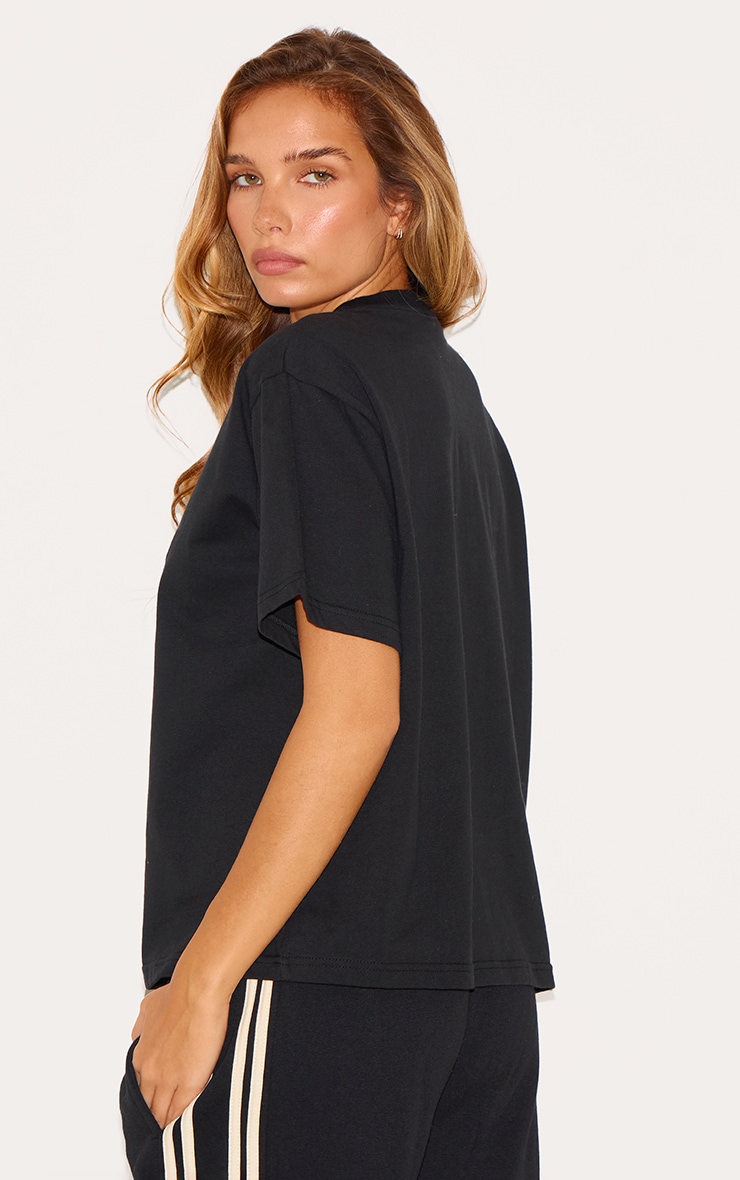 Black Sport Collective Printed Boxy Oversized T Shirt image 2