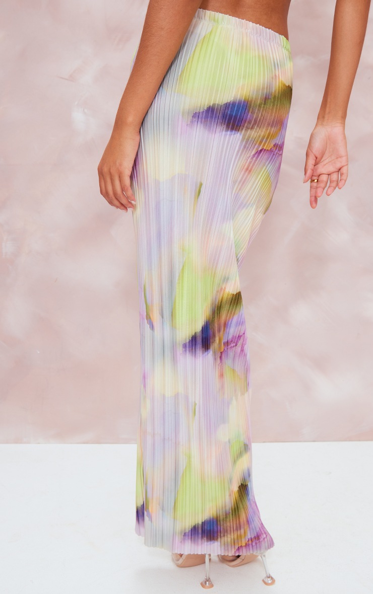 Watercolour maxi skirt cheap