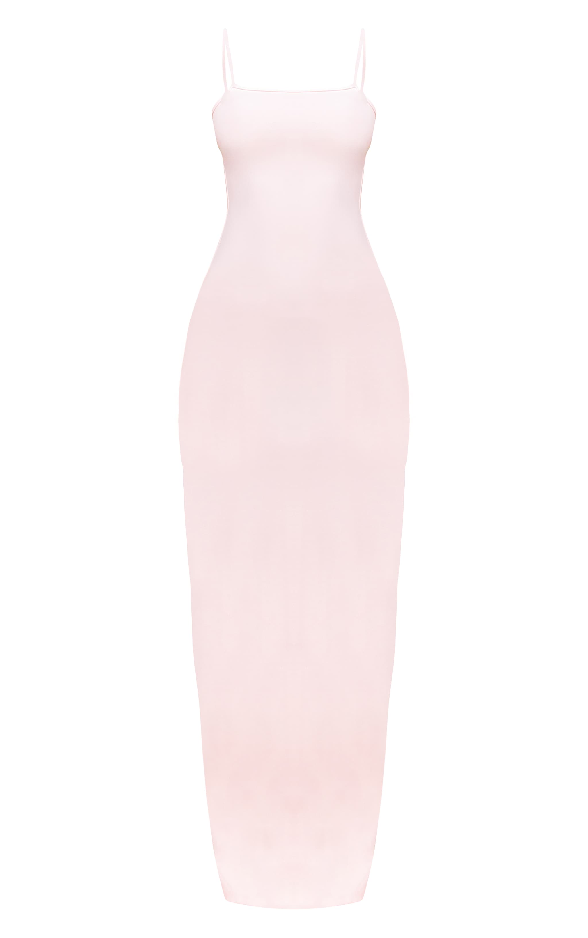 Petite Pink Snatched Sculpt Strappy Maxi Dress image 5