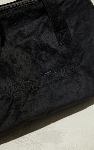 PRETTYLITTLETHING Black Signature Travel Bag