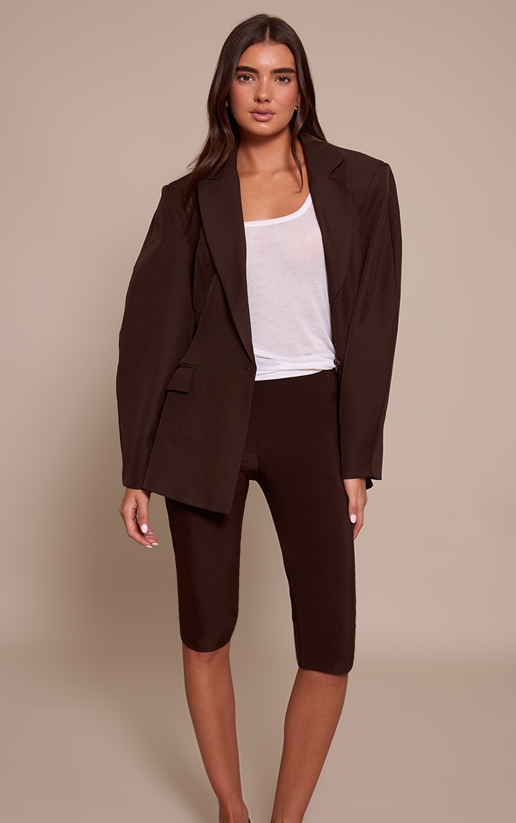 Chocolate Double Layer Slinky Capri's image 4