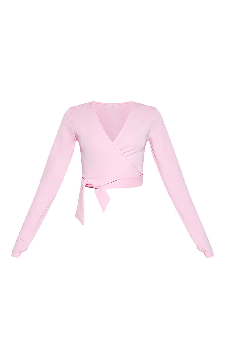 Pink Super Soft Wrap Top image 5