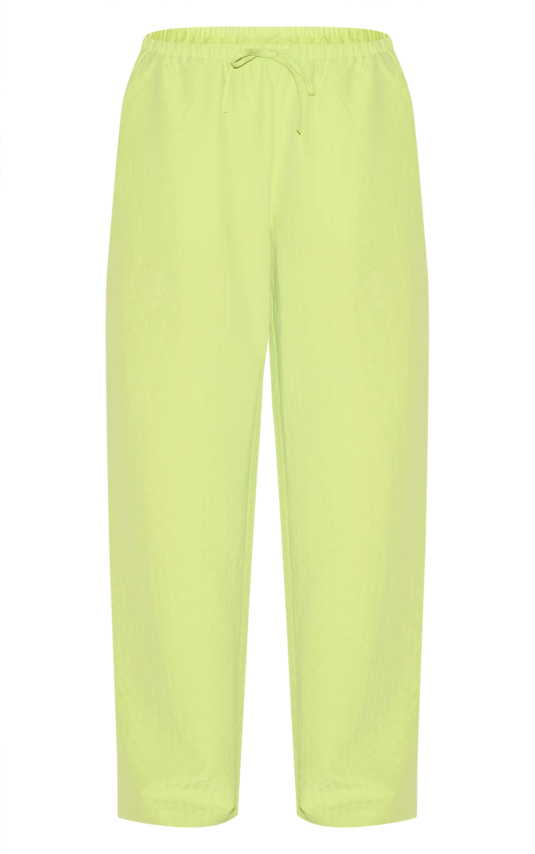 Green Pinstripe Straight Leg Pants image 5