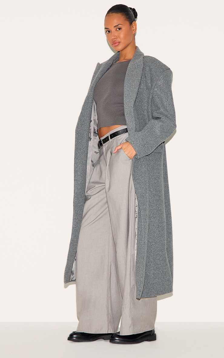 Grey Structured Extreme Double Breasted Coat | Outerwear Grey Structured Extreme Double Breasted Coat | Outerwear