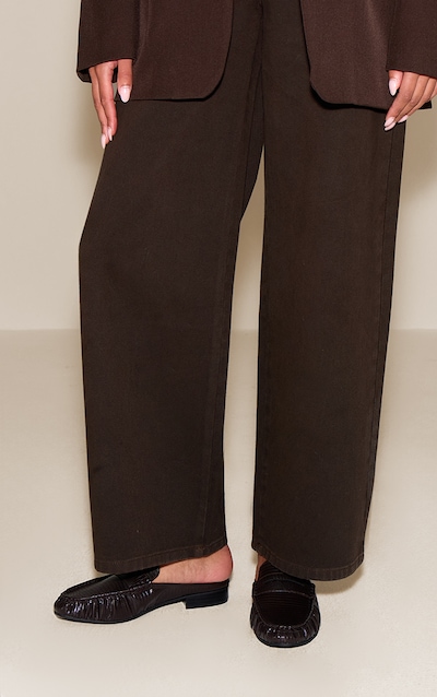 Chocolate Python Loafer Mule