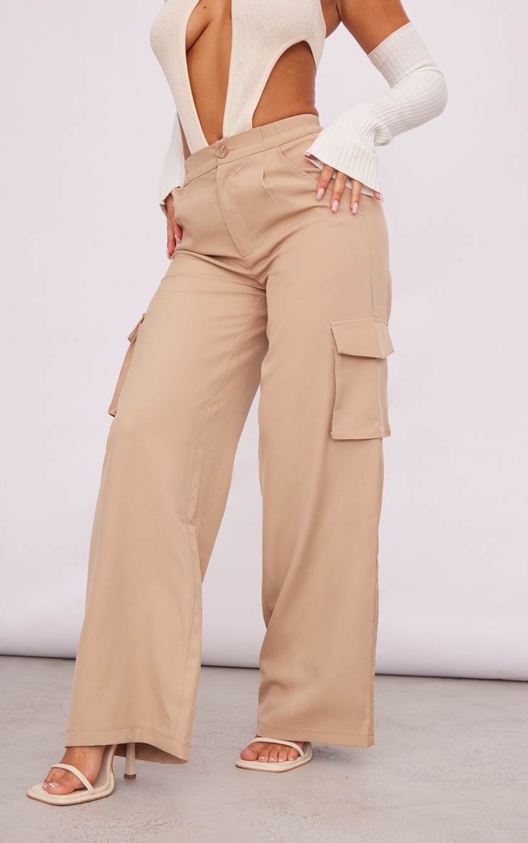 Petite Stone Tailored Utility Cargo Trousers image 2