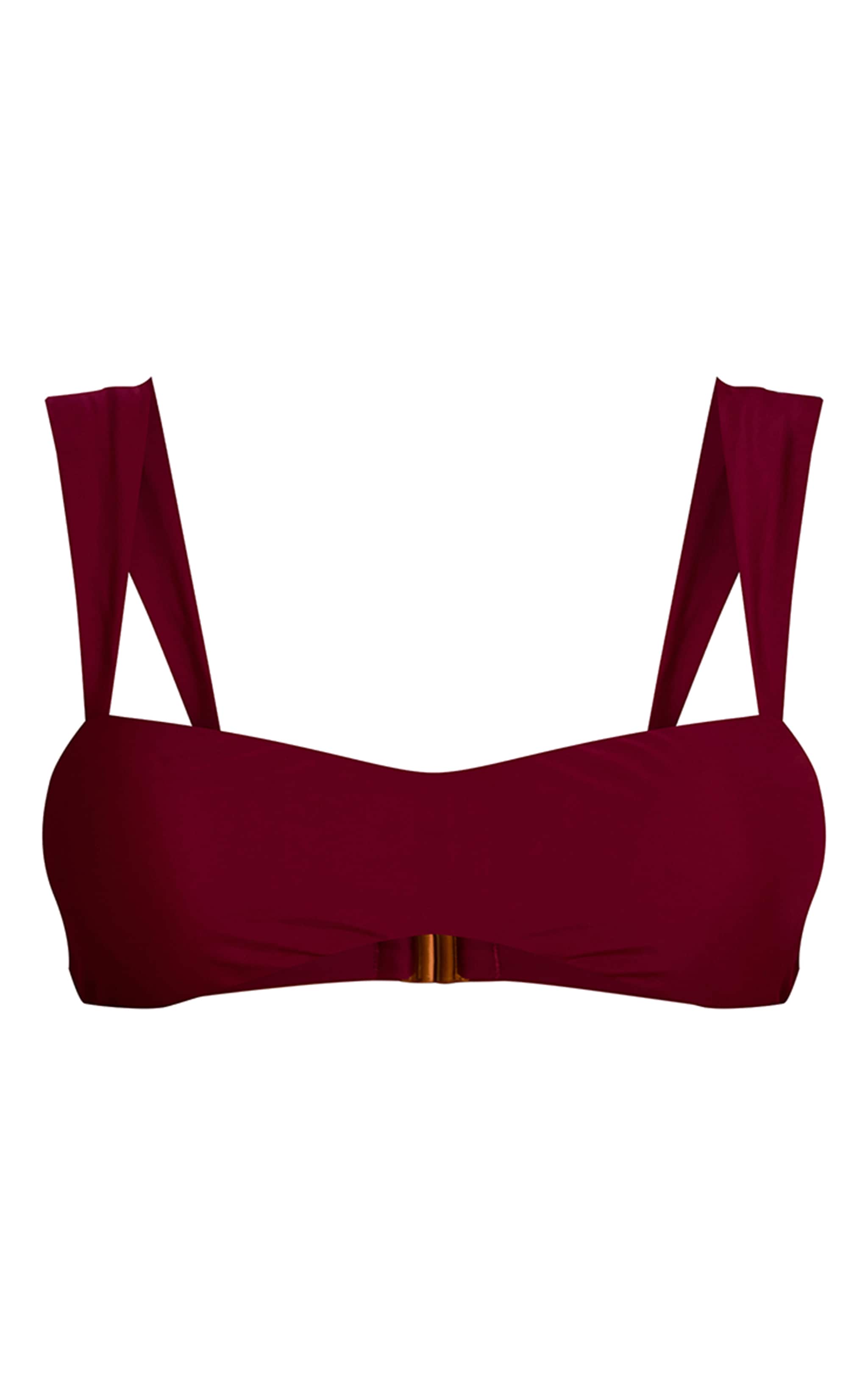Magenta Thick Strap Padded Bikini Top image 5