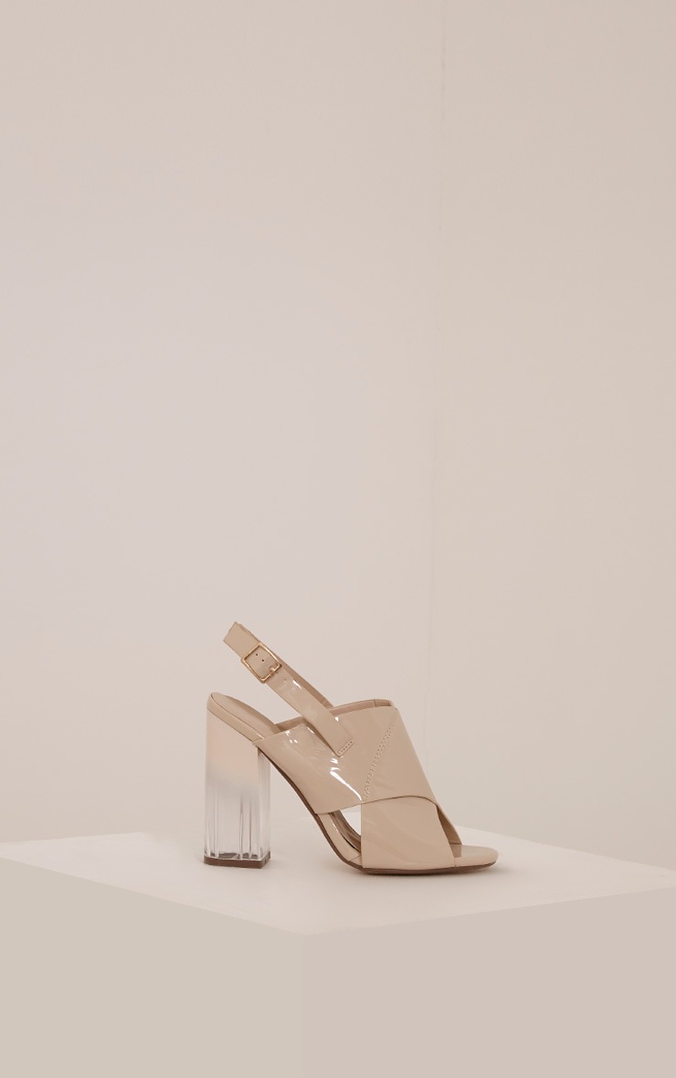 perspex heels size 12