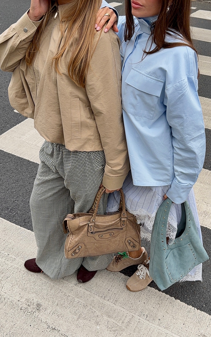 Black Check Balloon Trouser