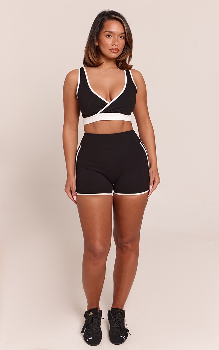 Shape Short en Sculpt noir à rayures contrastantes image 4