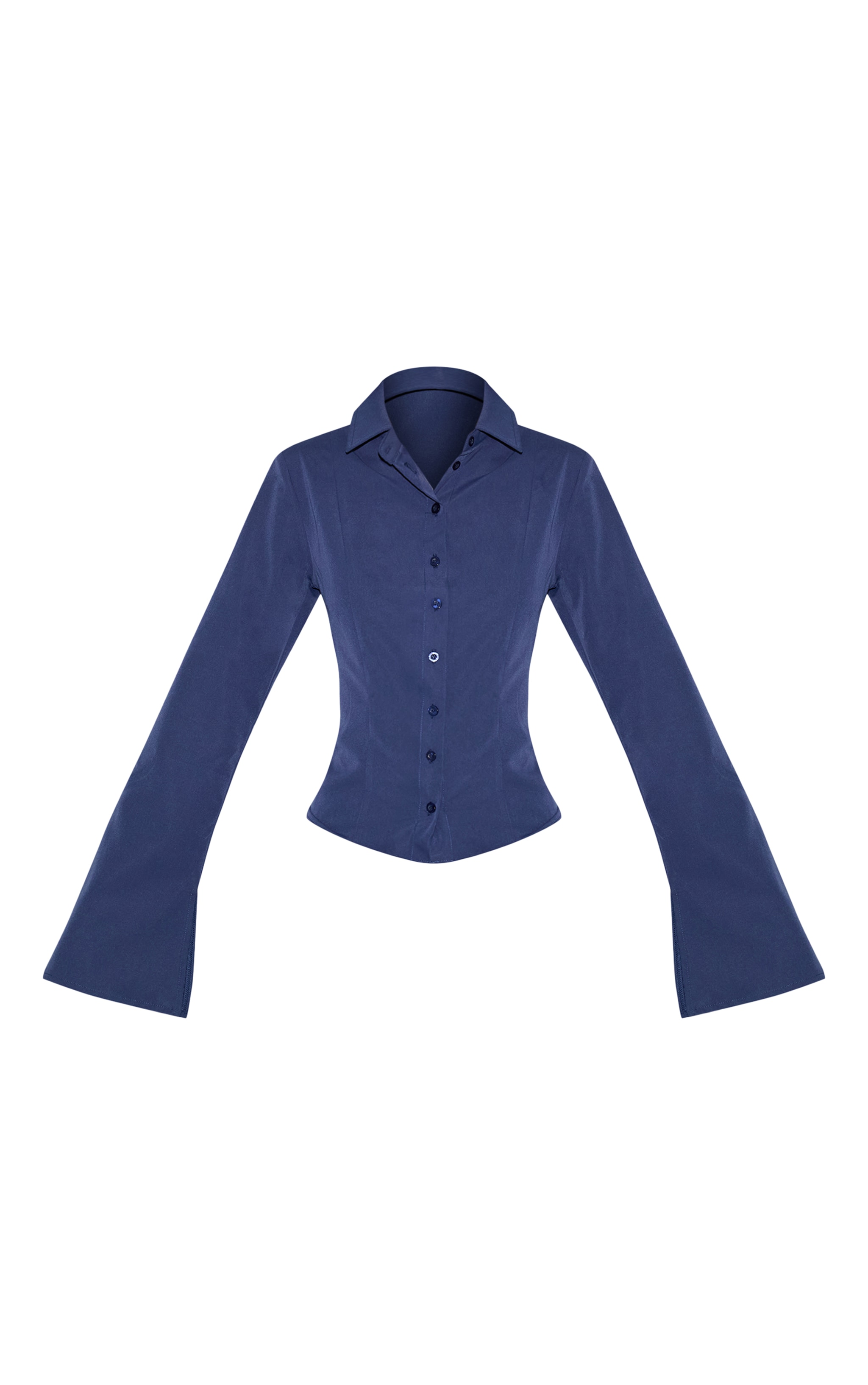 Navy Fitted Shirt image 5