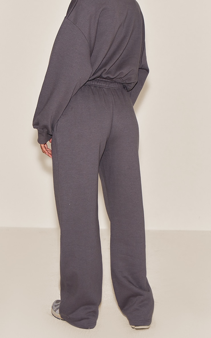 Jogging oversize gris anthracite à cordons ajustables image 3