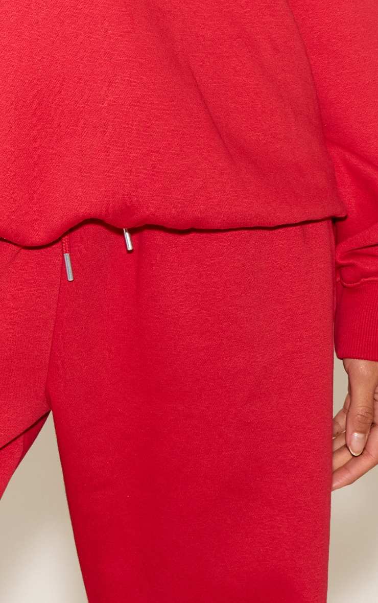 Bright Red Thin Waistband Track Pants image 4