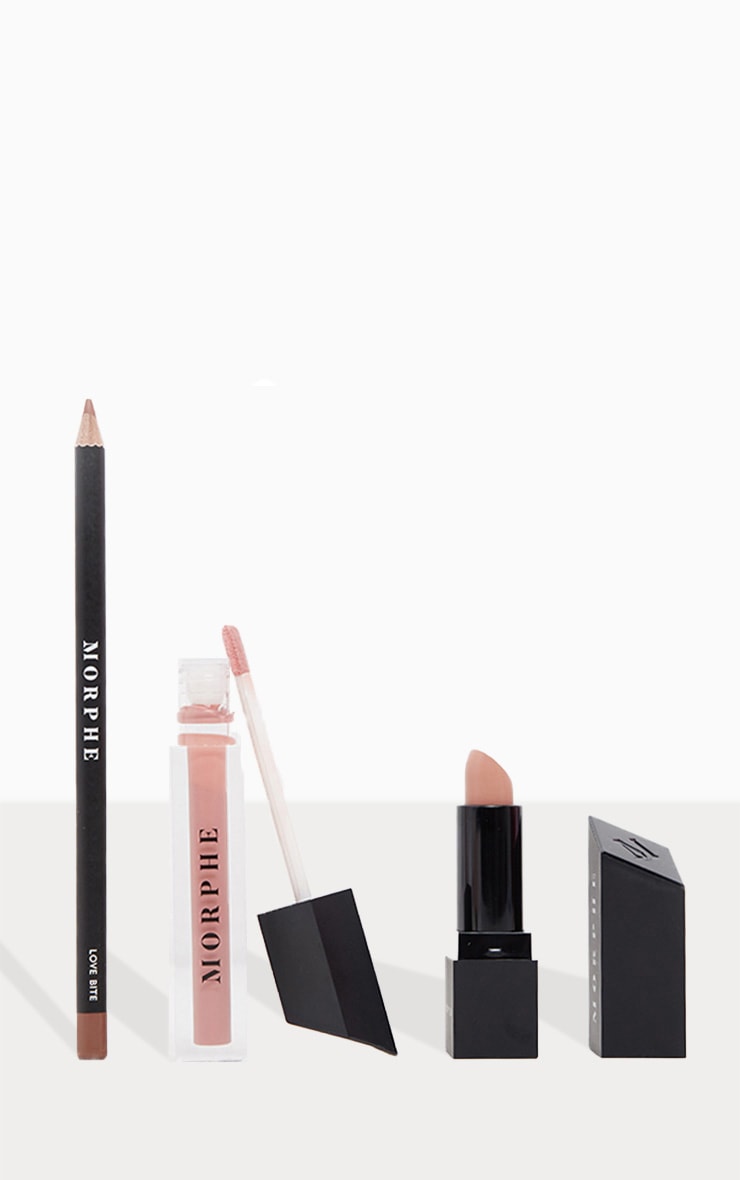 Morphe Out And a Pout Lip Trio Blushing Nude