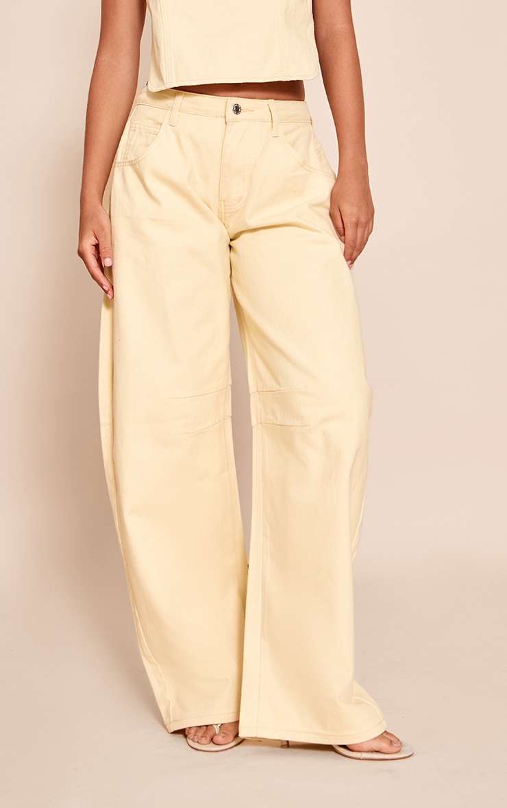 Butter Cream Tie Back Sleeveless Denim Top image 2