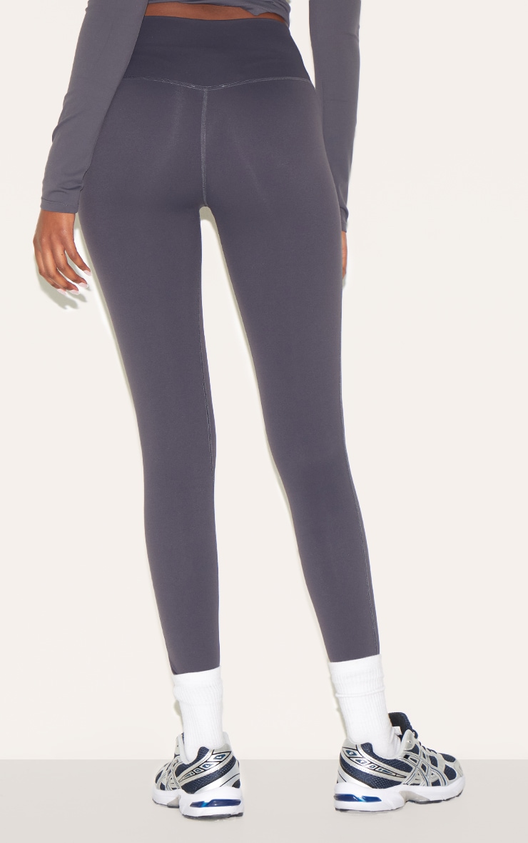 Dark Charcoal Ultimate Sculpt High Waist Gym Leggings image 3