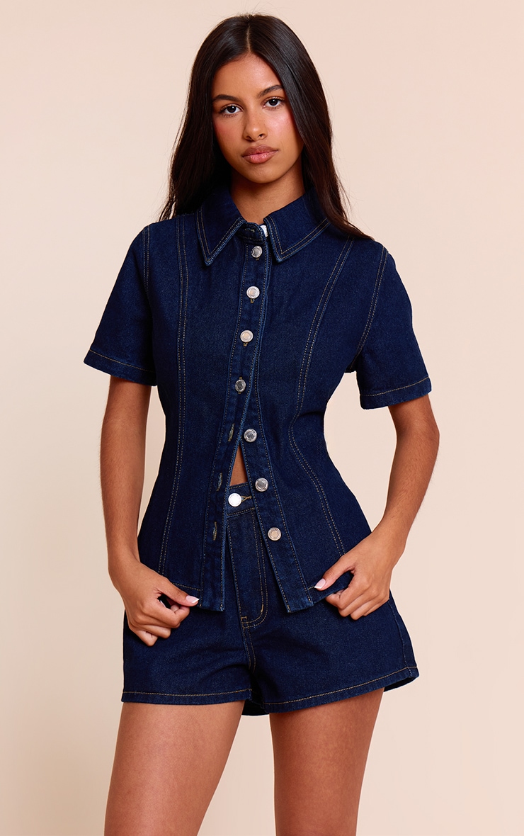 Women's Denim Shirts | Jean Shirts | PrettyLittleThing CA