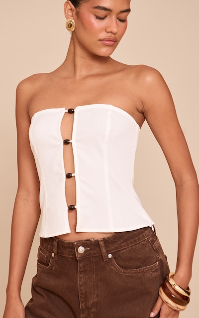 White Beaded Bandeau