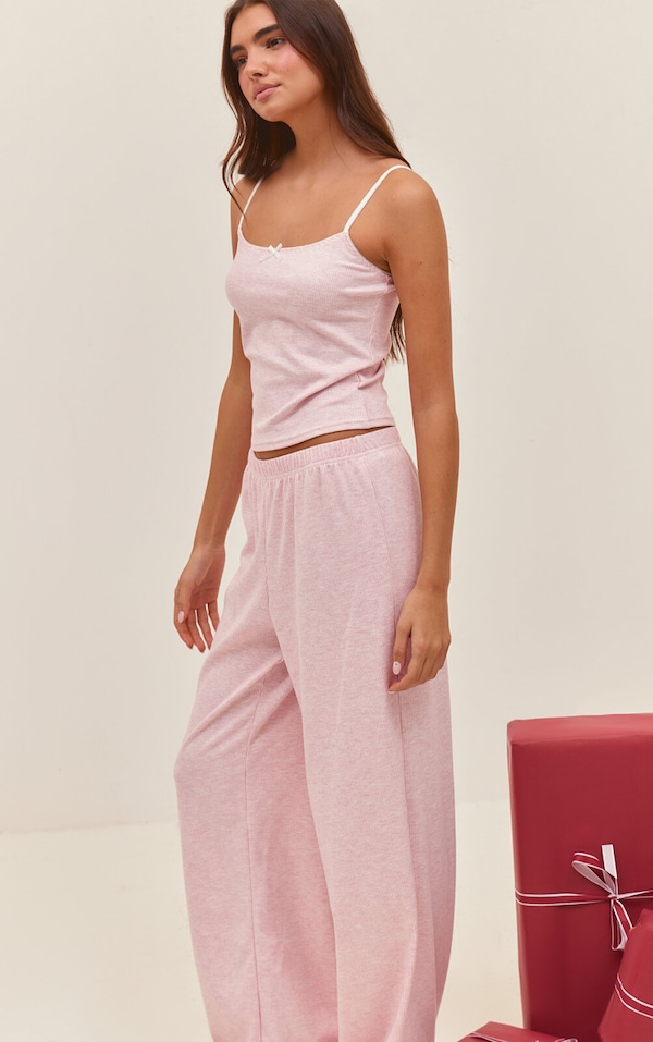 Red Stripe Super Soft PJ Pant and Cami Set