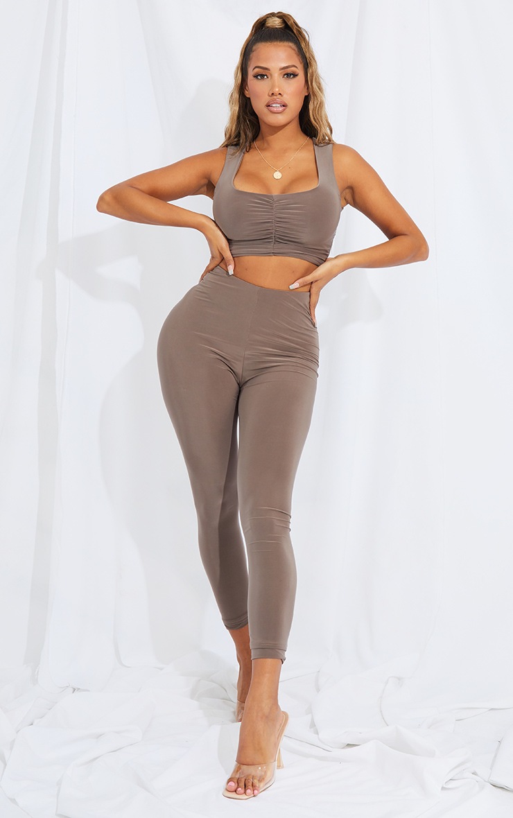 Shape Mocha Slinky Ruched Bum Leggings