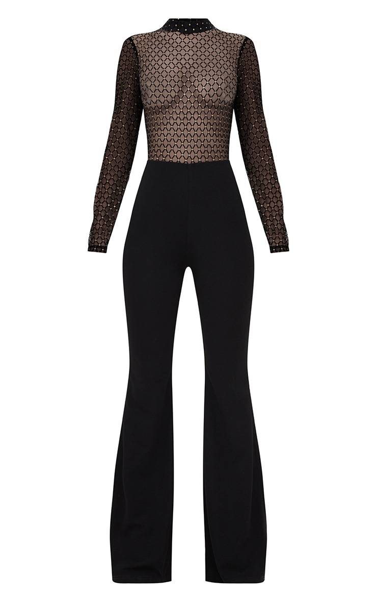 Flock mesh pretty little sleeve black thing episode long jacket