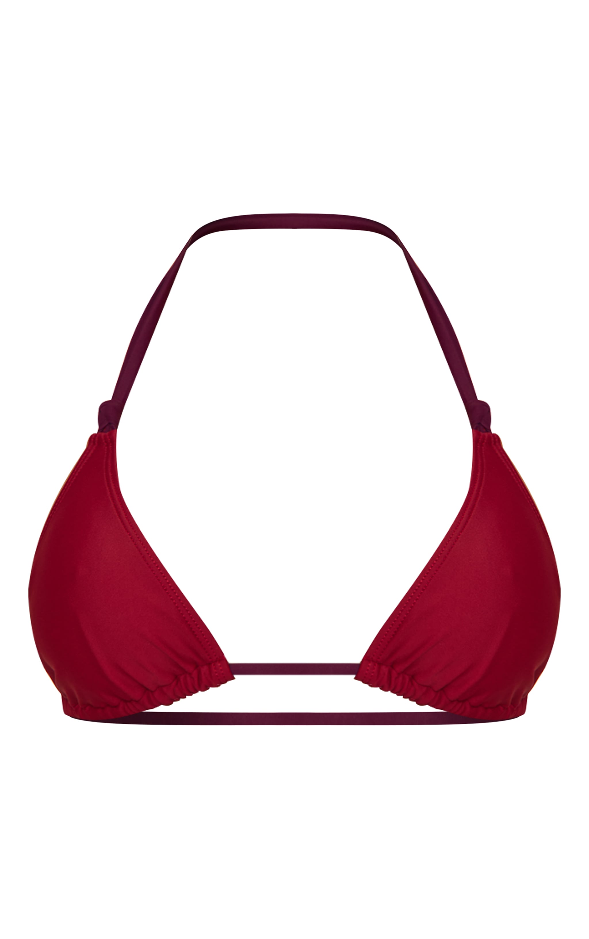 Magenta Contrast Binding Knot Tie Side Bikini Bottoms image 5
