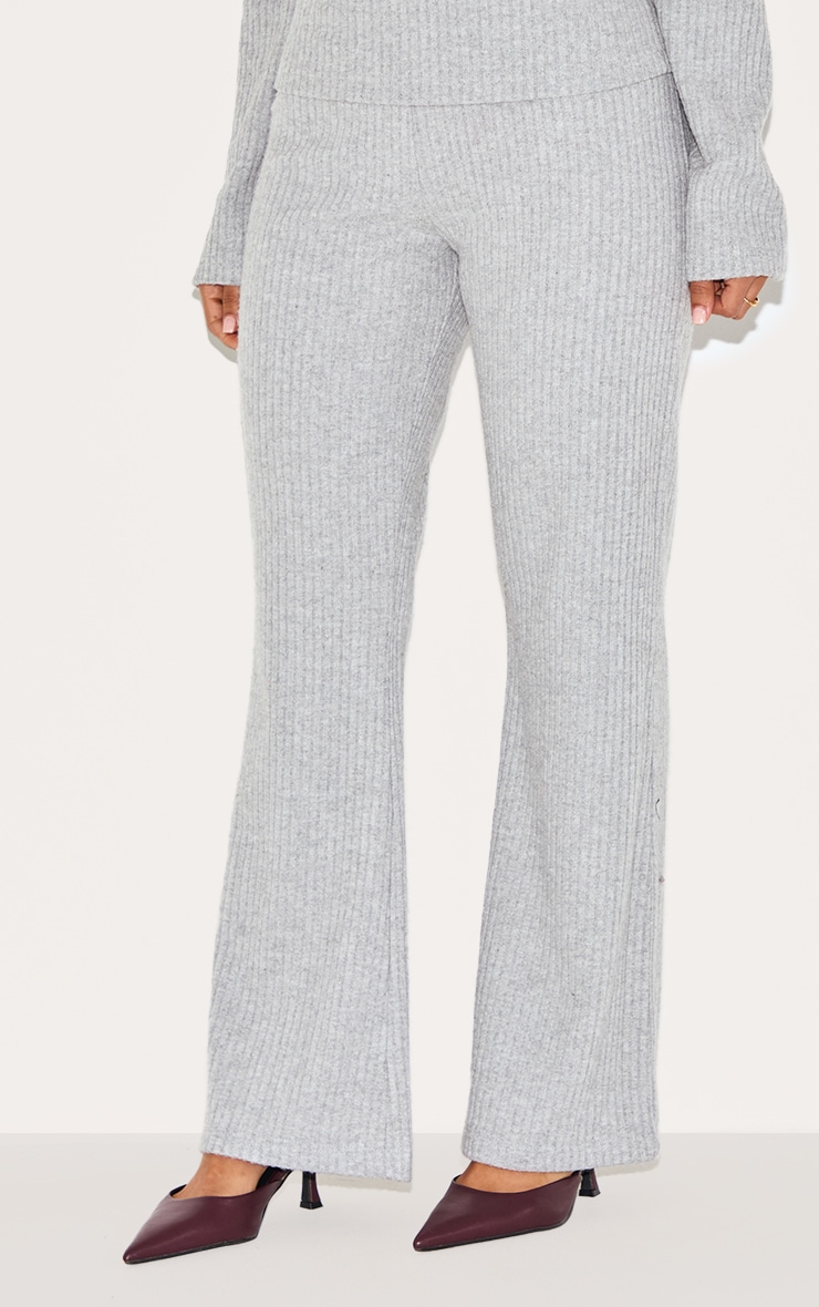 Petite Pantalon large côtelé gris image 2