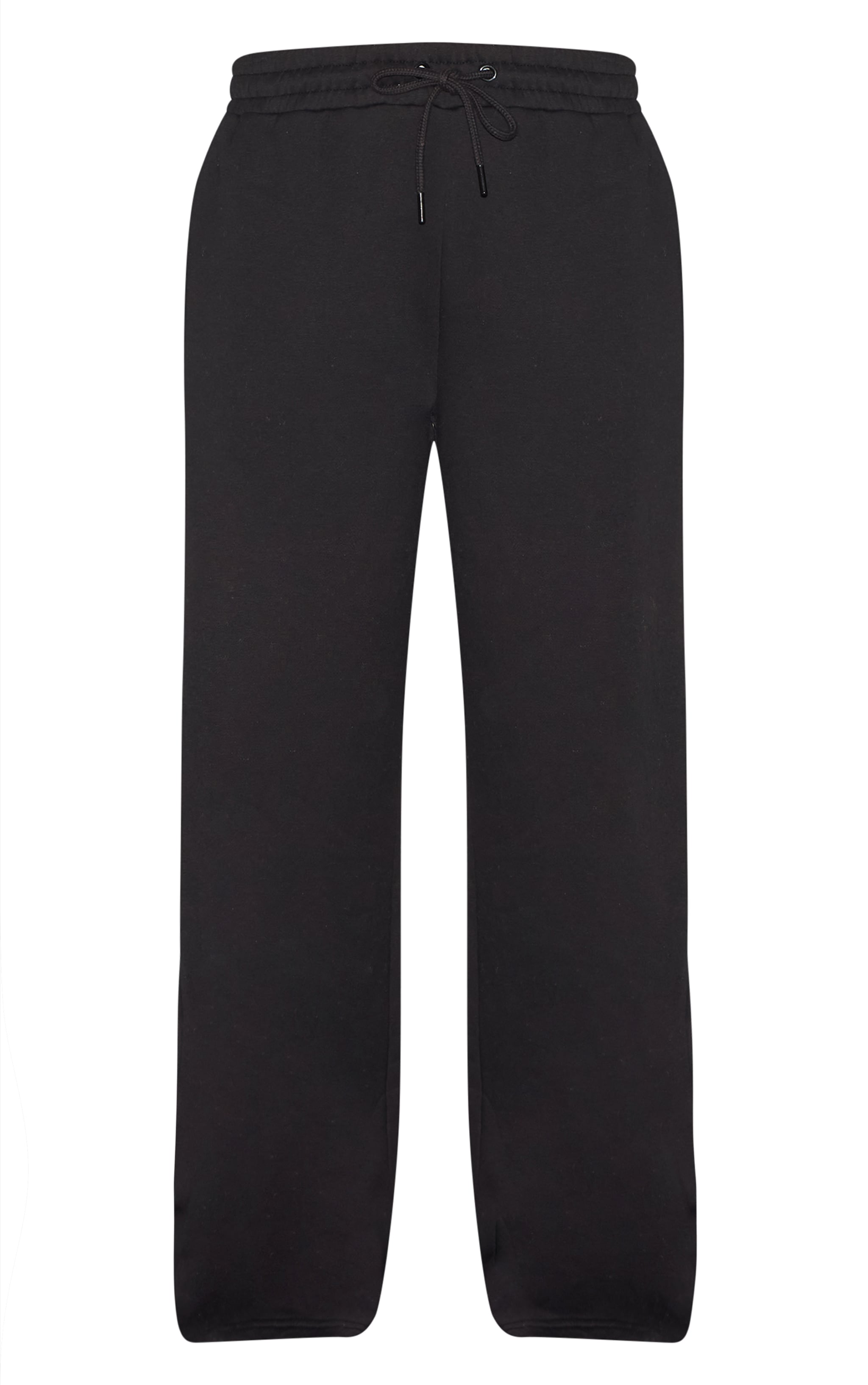 Black Relaxed Straight Leg Sweatpants image 5