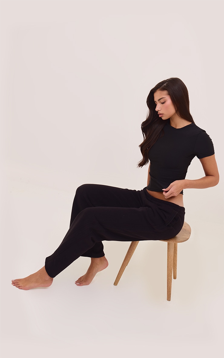 Coal Polyamide Longline T- Shirt image 3