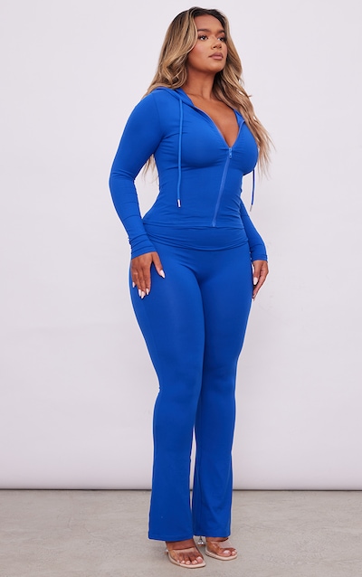Shape Blue Soft Sculpted Foldover Waist Flare Pants