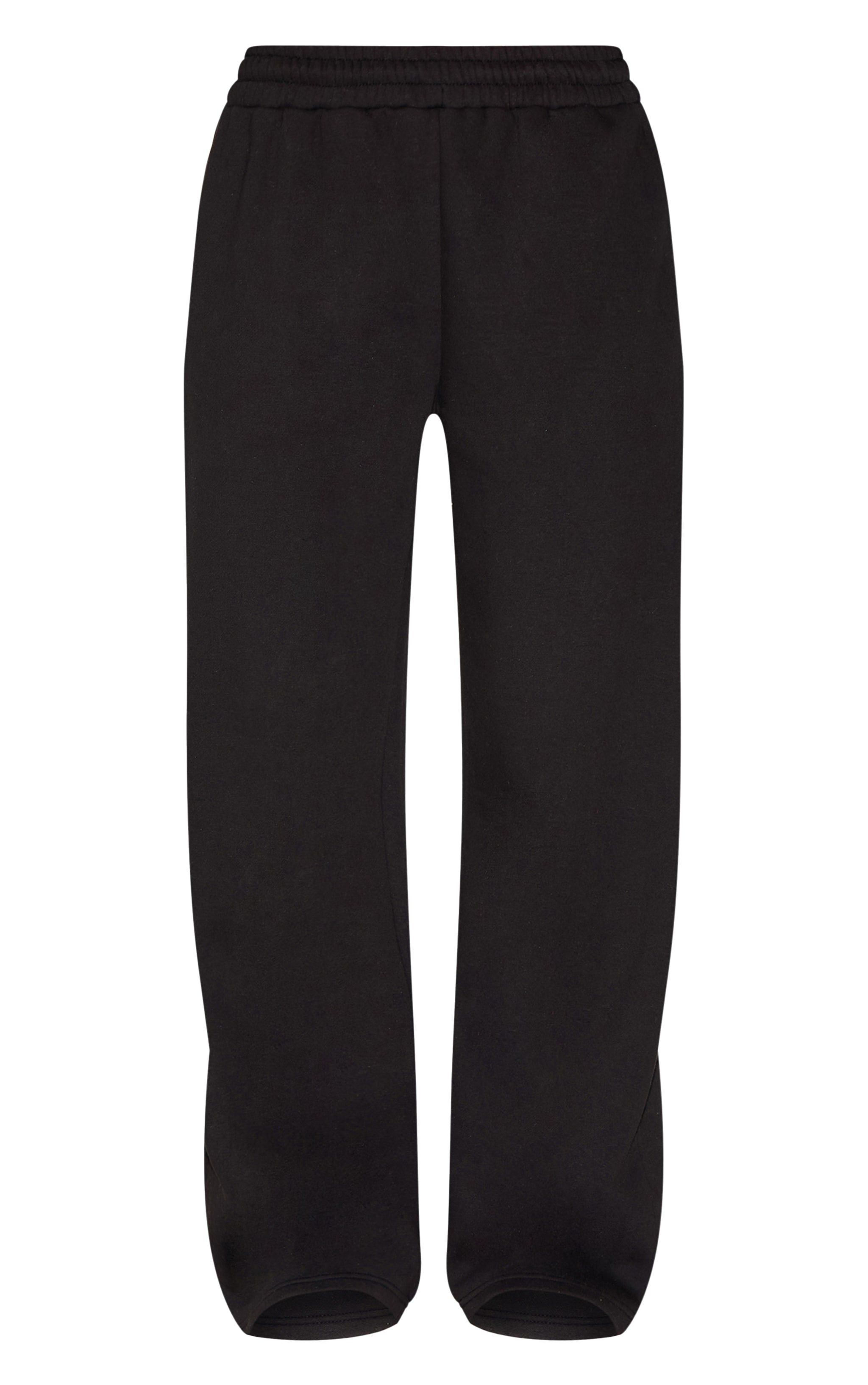 Black Wide Leg Track Pant image 5