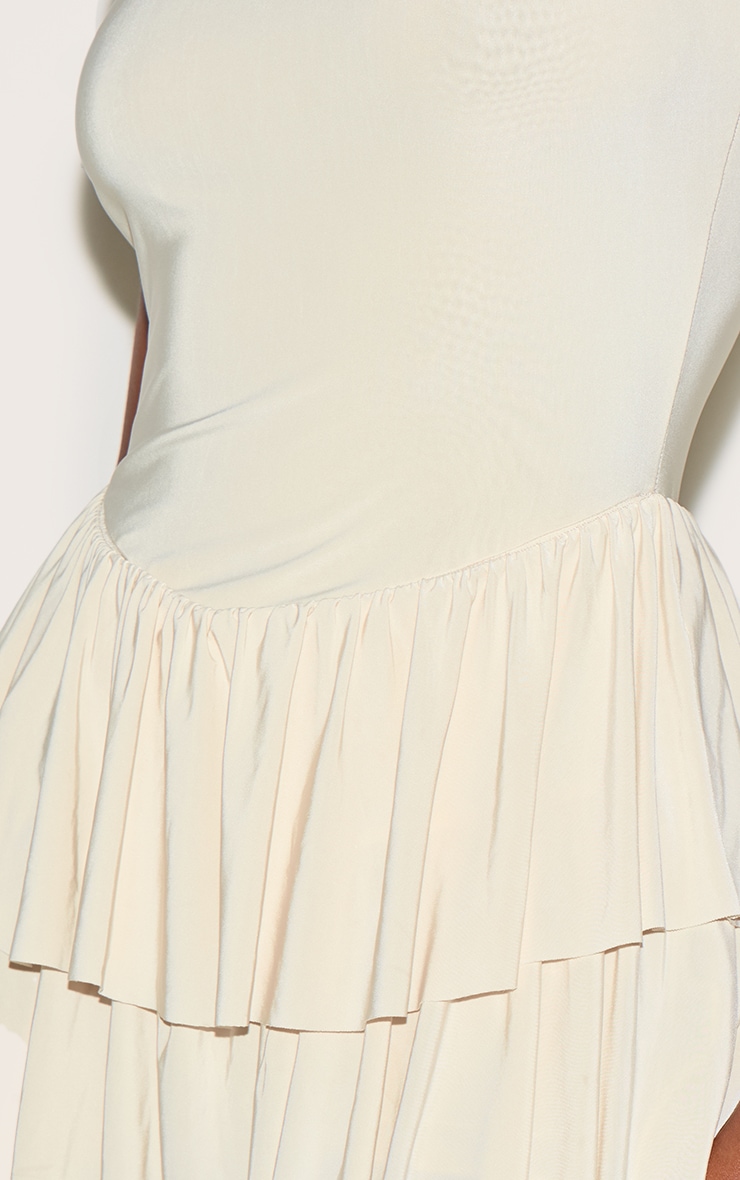 Almond Double Layer Slinky Rara Skort Romper image 4