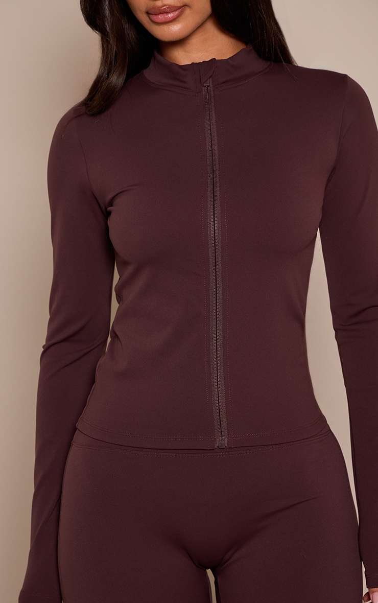 Petite Chocolate Basic Sculpt Jacket image 4