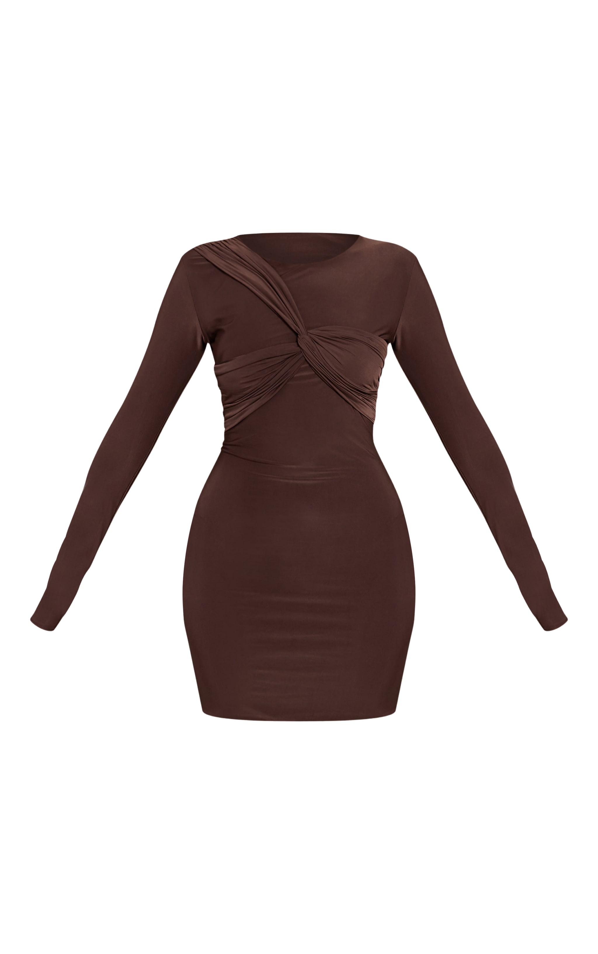 Chocolate Twist Bust Mini Dress image 5