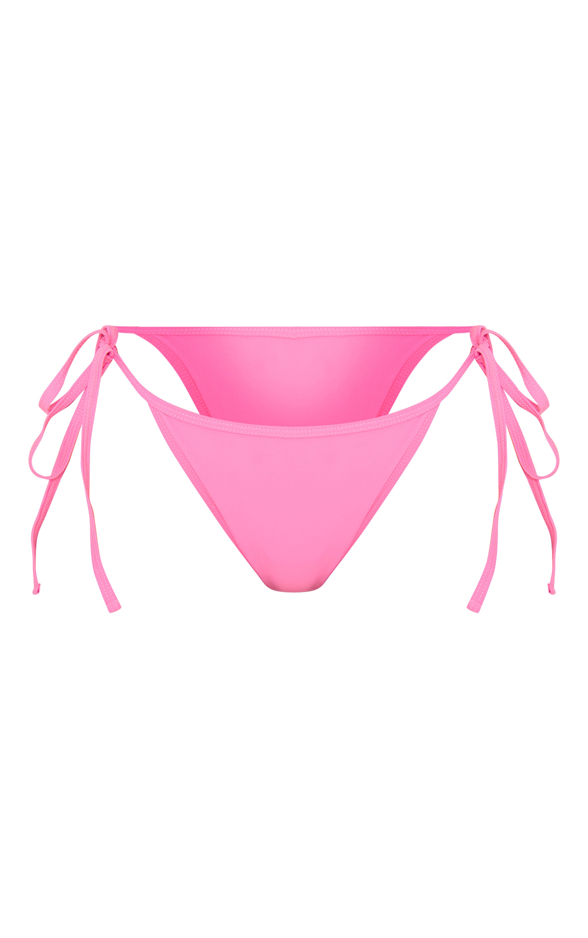 Bas de maillot de bain rose bonbon à côtés noués Mix & Match image 5