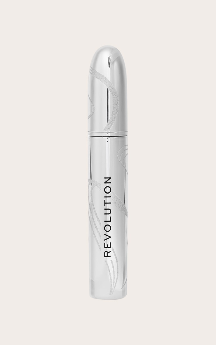 Revolution Metallic Muse Glitter Top Coat Mascara - Silver image 2