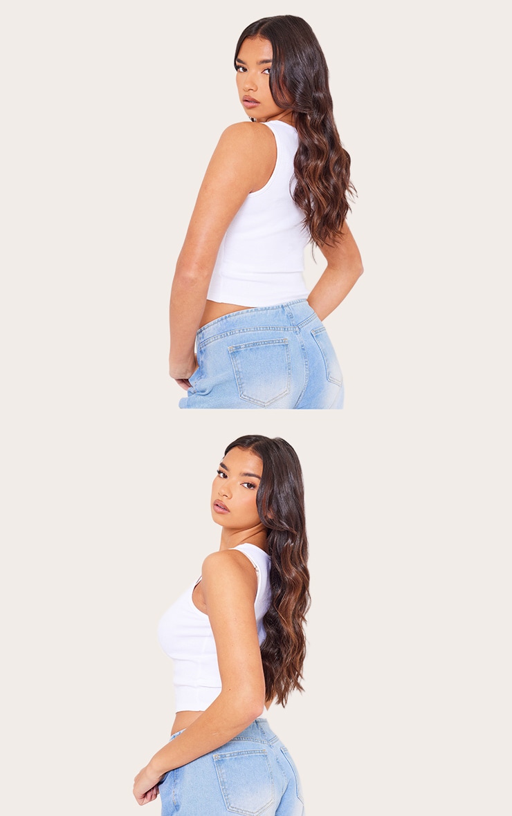 Lullabellz 18" Hidden Halo Brushed Out Wave Hair Extensions - Choc Brown image 4