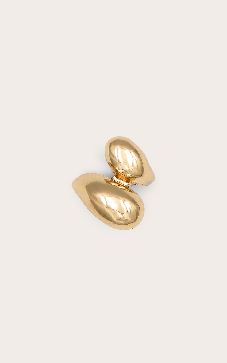 Bague dorée tourbillon XXL image 2
