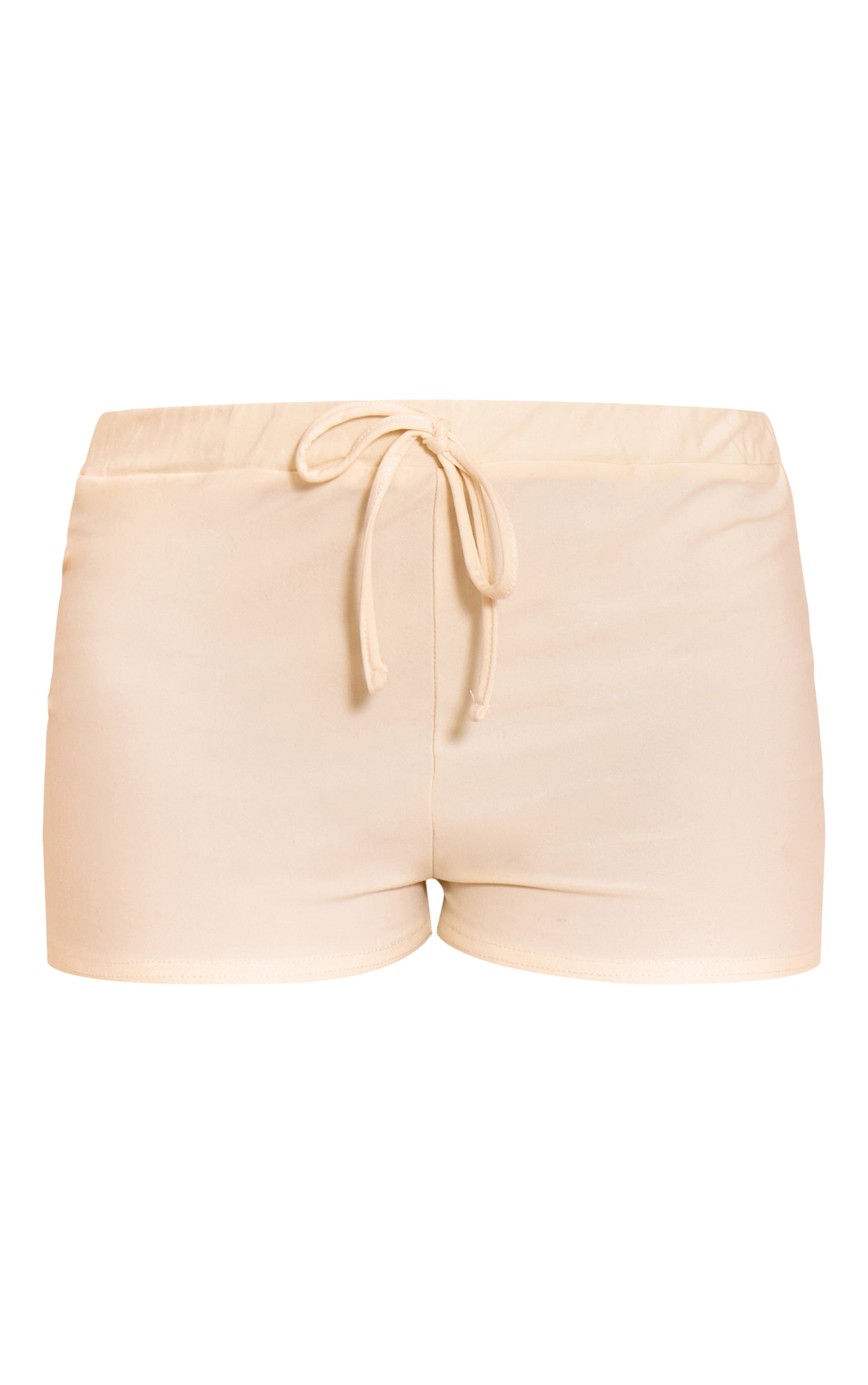 Butter Yellow Soft Touch Mid Rise Hot Pants image 6