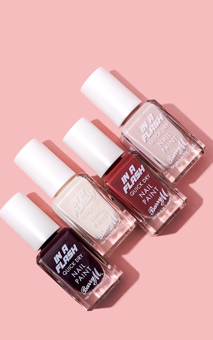 Barry M In A Flash Quick Dry Nail Paint Pink Pace PrettyLittleThing