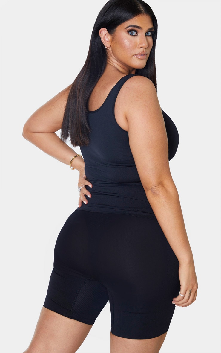 Plus Black Shapewear Control Vest Top PrettyLittleThing USA