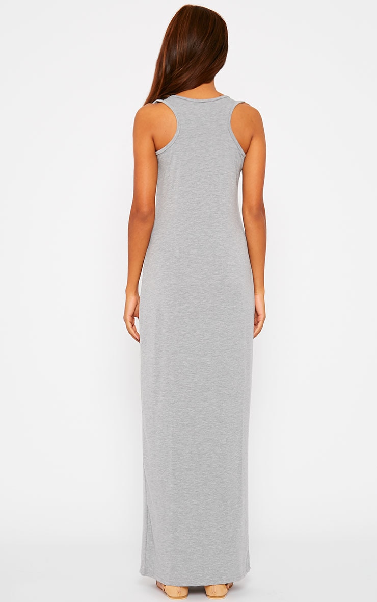 grey jersey maxi dress